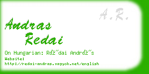 andras redai business card